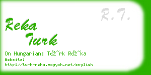 reka turk business card